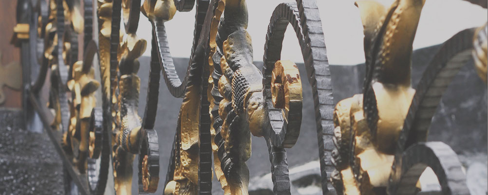 Railing Tangga Besi Tempa